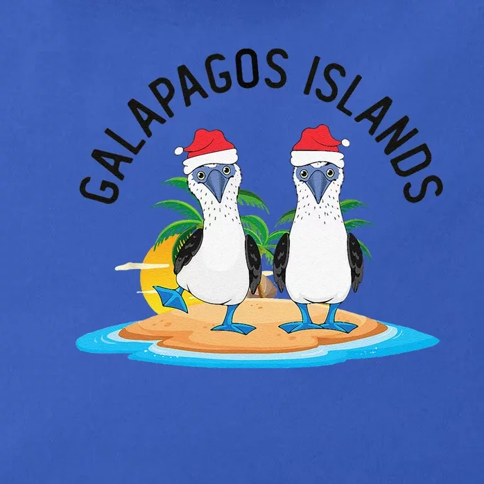 Galapagos Islands Blue Footed Booby Bird Christmas Zip Tote Bag