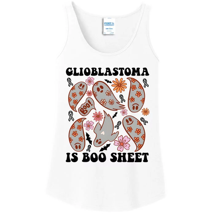 Glioblastoma Is Boo Sheet Brain Cancer Warrior Ladies Essential Tank