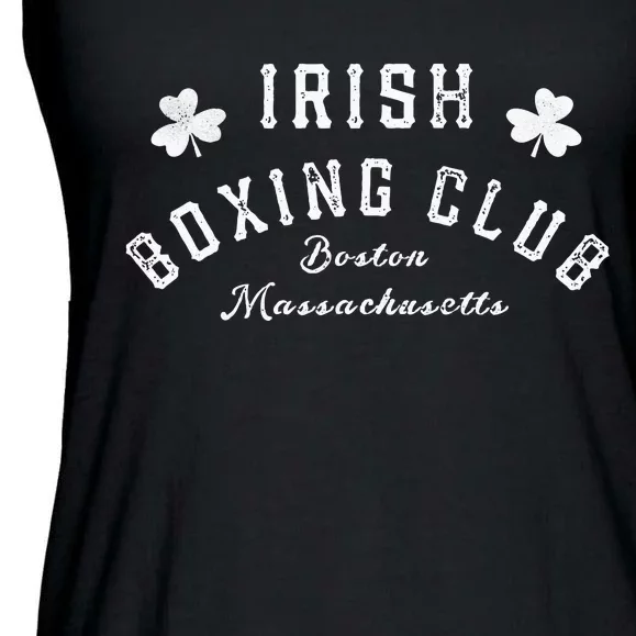 Great Irish Boxing Men Club Boston Fighting Pub Ladies Essential Flowy Tank