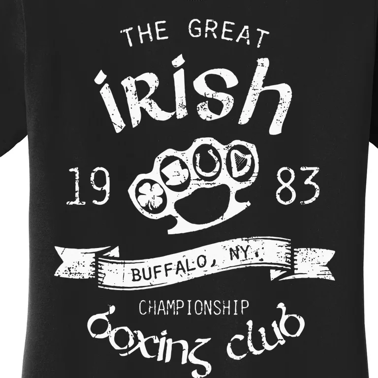 Great Irish Buffalo St. Patricks Boxing Club Fighting Pub Women's T-Shirt