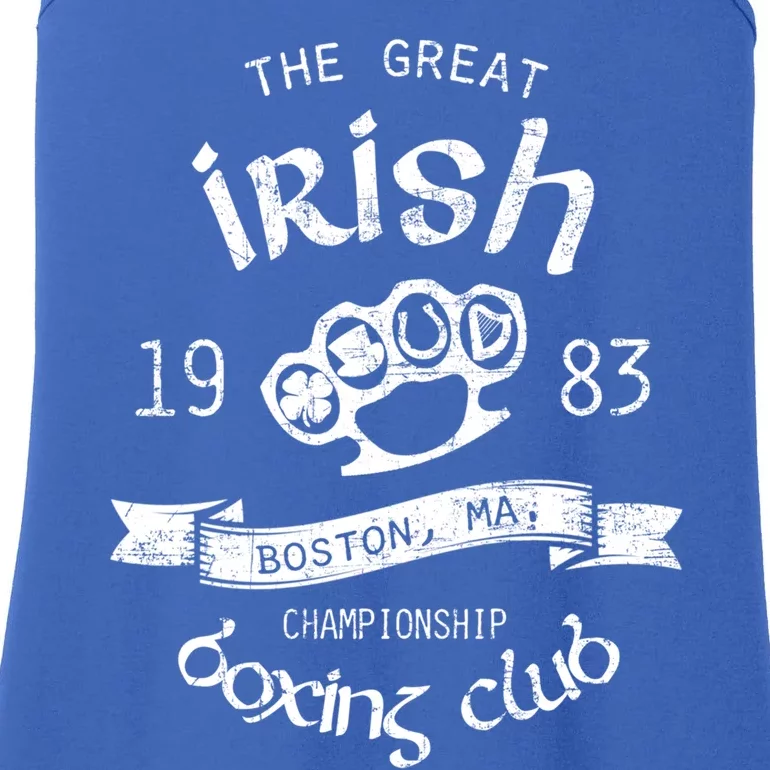 Great Irish Boston St PatrickS Boxing Club Fighting Pub Gift Ladies Essential Tank