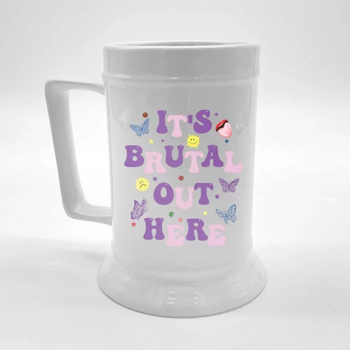 God Its Brutal Out Here Music Lover Front & Back Beer Stein