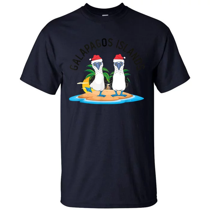 Galapagos Islands Blue Footed Booby Bird Christmas Tall T-Shirt