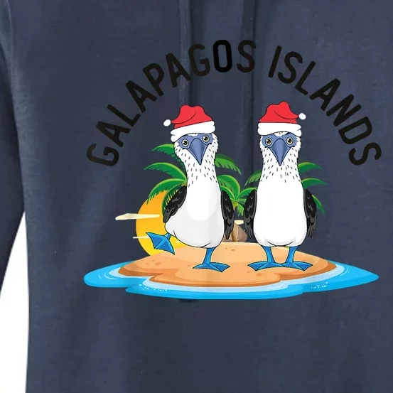 Galapagos Islands Blue Footed Booby Bird Christmas Women's Pullover Hoodie