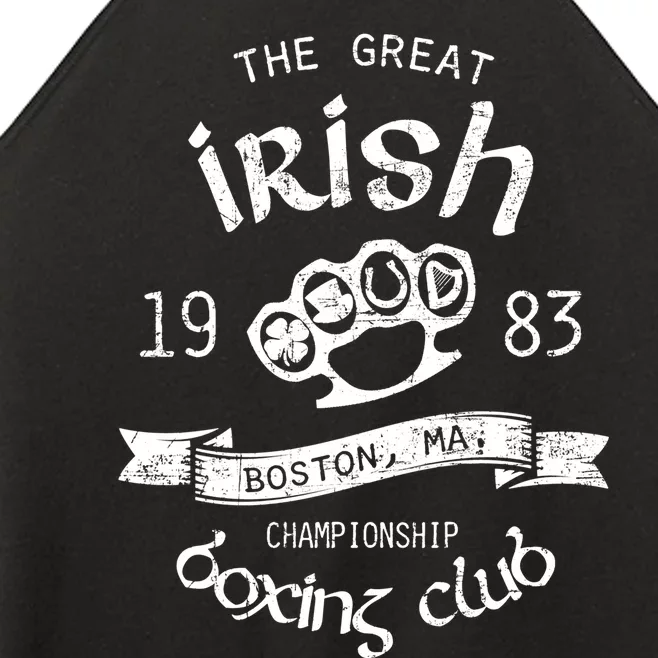 Great Irish Boston St PatrickS Boxing Club Fighting Pub Meaningful Gift Women’s Perfect Tri Rocker Tank