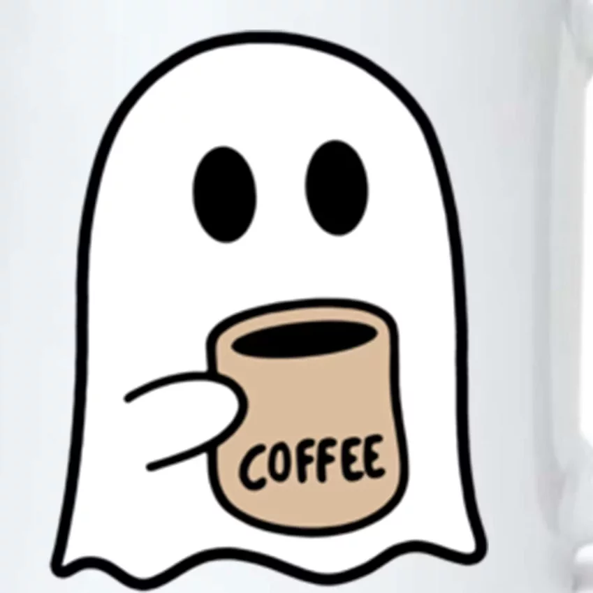 Ghost Ing Coffee Funny Halloween Costume Coffee Lover Cool Gift Black Color Changing Mug