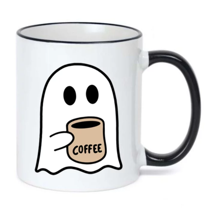 Ghost Ing Coffee Funny Halloween Costume Coffee Lover Cool Gift Black Color Changing Mug