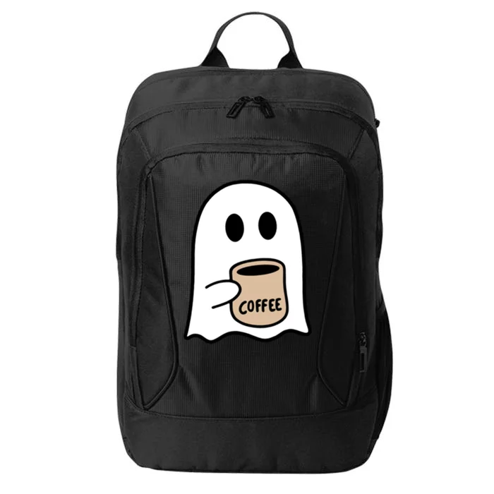 Ghost Ing Coffee Funny Halloween Costume Coffee Lover Cool Gift City Backpack