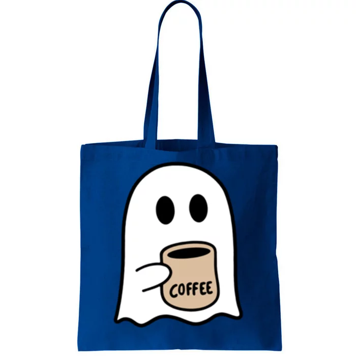 Ghost Ing Coffee Funny Halloween Costume Coffee Lover Cool Gift Tote Bag