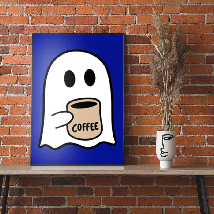 Ghost Ing Coffee Funny Halloween Costume Coffee Lover Cool Gift Poster