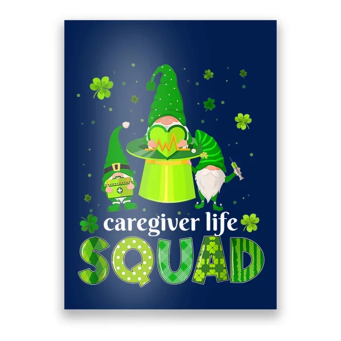 Gnomies Irish Caregiver Squad Nursing St Patrick's Day Poster