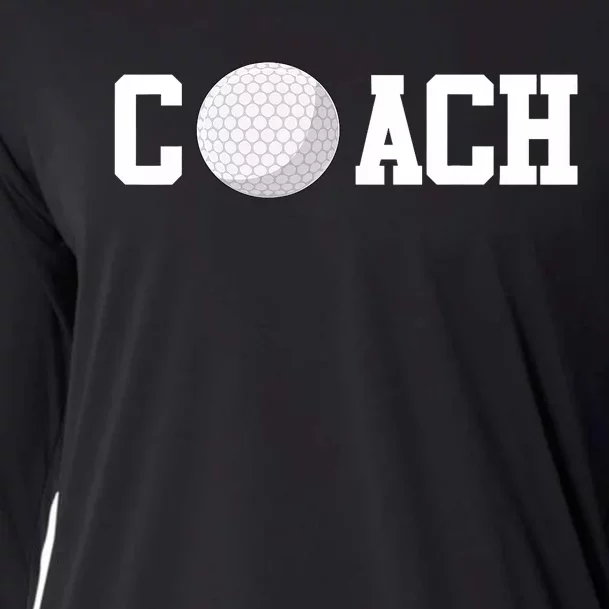 Golf Instructor Coach Golfer Golf Ball Gift Golf Course Cooling Performance Long Sleeve Crew