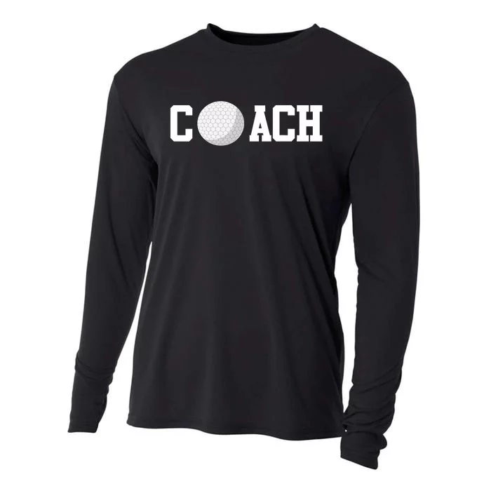 Golf Instructor Coach Golfer Golf Ball Gift Golf Course Cooling Performance Long Sleeve Crew