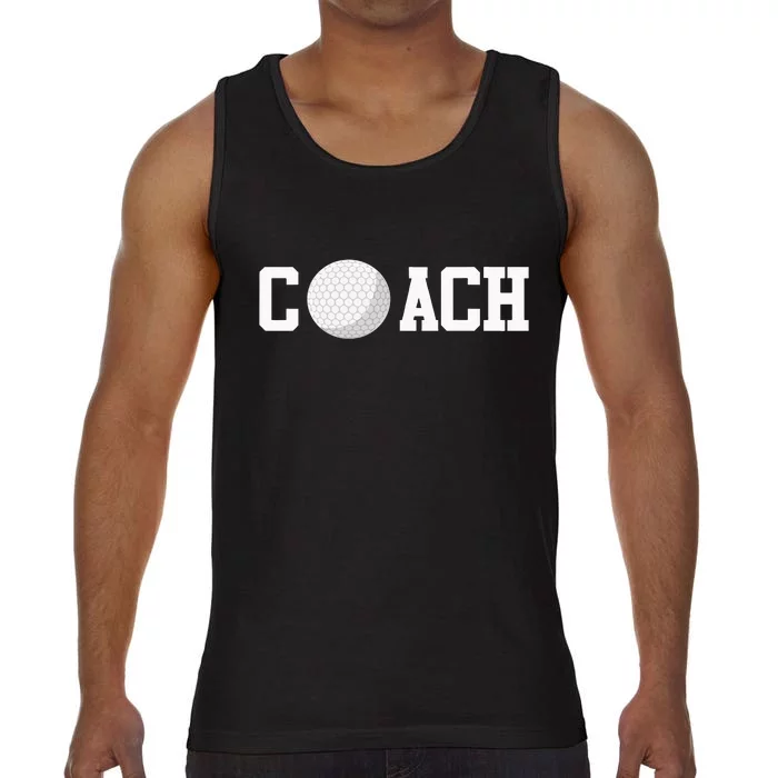 Golf Instructor Coach Golfer Golf Ball Gift Golf Course Comfort Colors® Tank Top