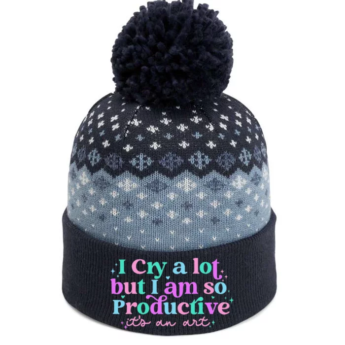 Groovy I Cry A Lot But I Am So Productive ItS An Art The Baniff Cuffed Pom Beanie