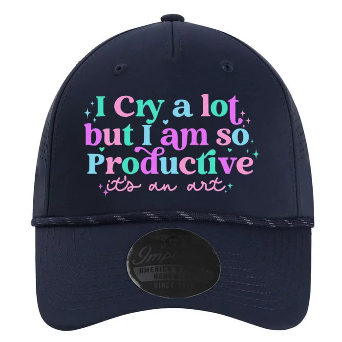 Groovy I Cry A Lot But I Am So Productive ItS An Art Performance The Dyno Cap