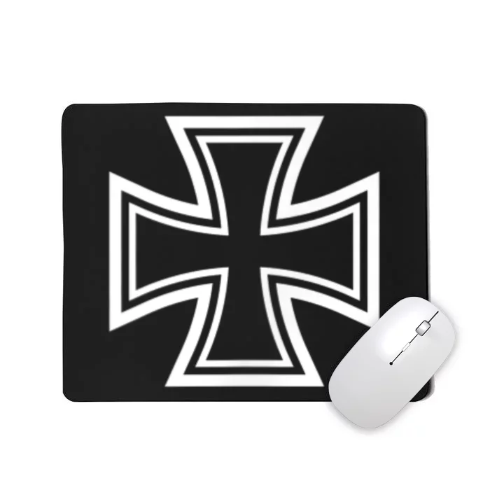 German Iron Cross Front & Back Print Mousepad