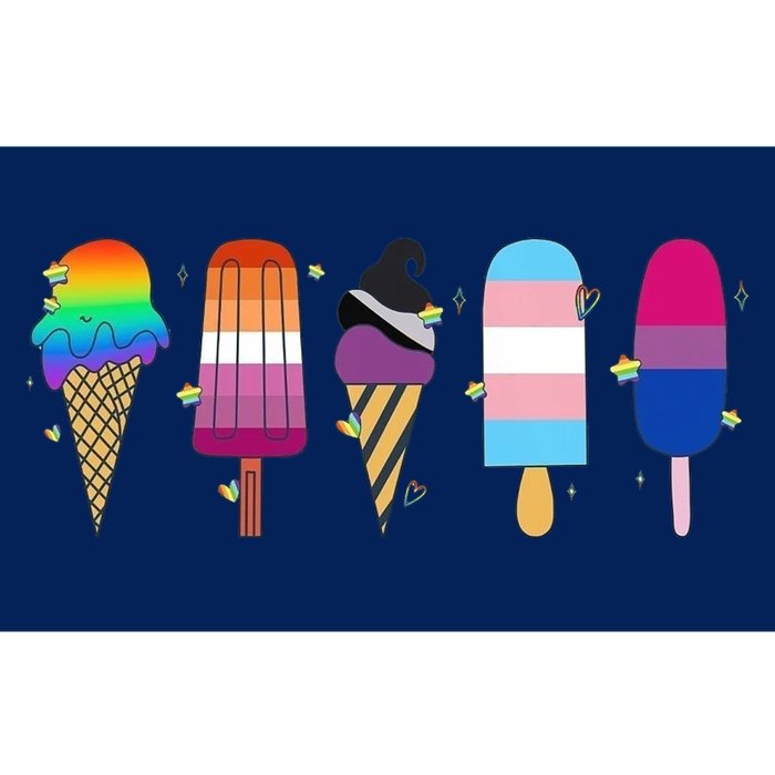 Gay Ice Cream Funny Pride Bumper Sticker