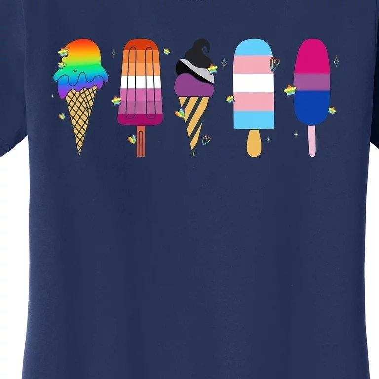 Gay Ice Cream Funny Pride Women's T-Shirt