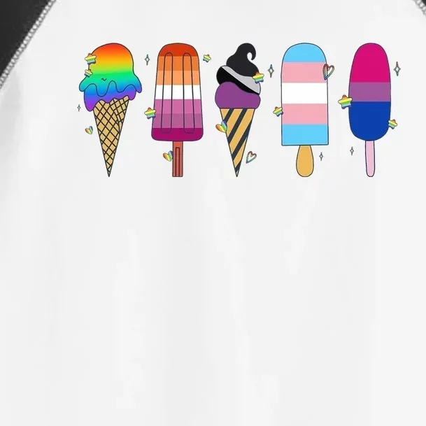 Gay Ice Cream Funny Pride Toddler Fine Jersey T-Shirt