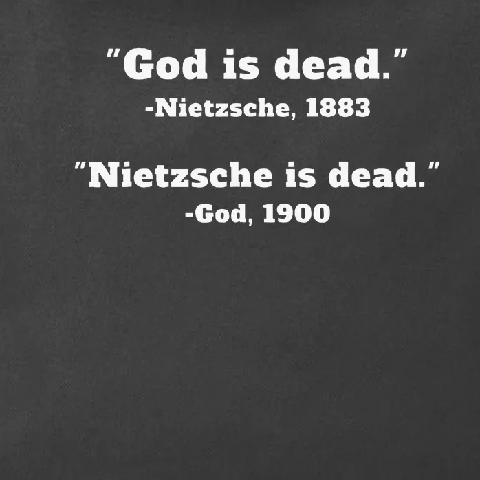 God Is Dead Nietzsche Is Dead Zip Tote Bag