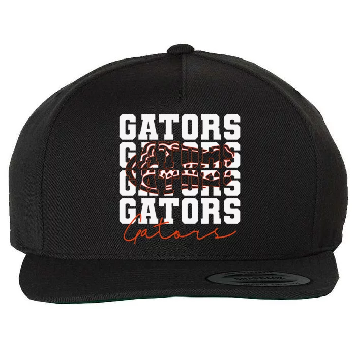 Gators Inspirational Design Gift Wool Snapback Cap