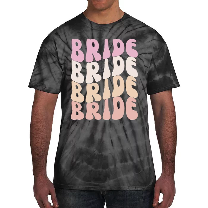 Groovy I Do Crew Retro Bachelorette Party Bride Bridesmaids Tie-Dye T-Shirt