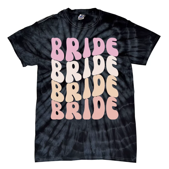 Groovy I Do Crew Retro Bachelorette Party Bride Bridesmaids Tie-Dye T-Shirt