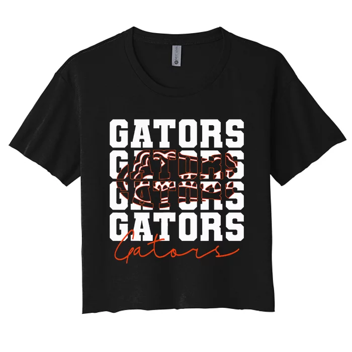 Gators Inspirational Design Gift Women's Crop Top Tee