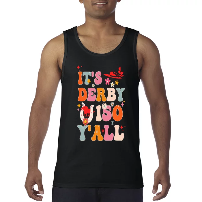 Groovy ItS Derby 150 Yall Horse Racing Ky Derby 2024 Tank Top