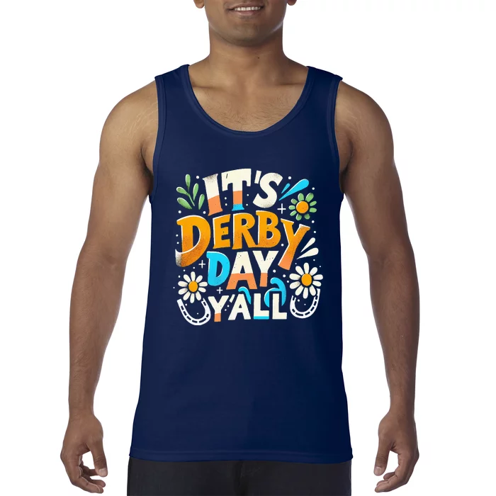 Groovy ItS Derby 150 Yall 150th Horse Racing Derby Day Tank Top