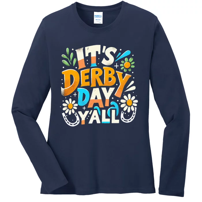 Groovy ItS Derby 150 Yall 150th Horse Racing Derby Day Ladies Long Sleeve Shirt