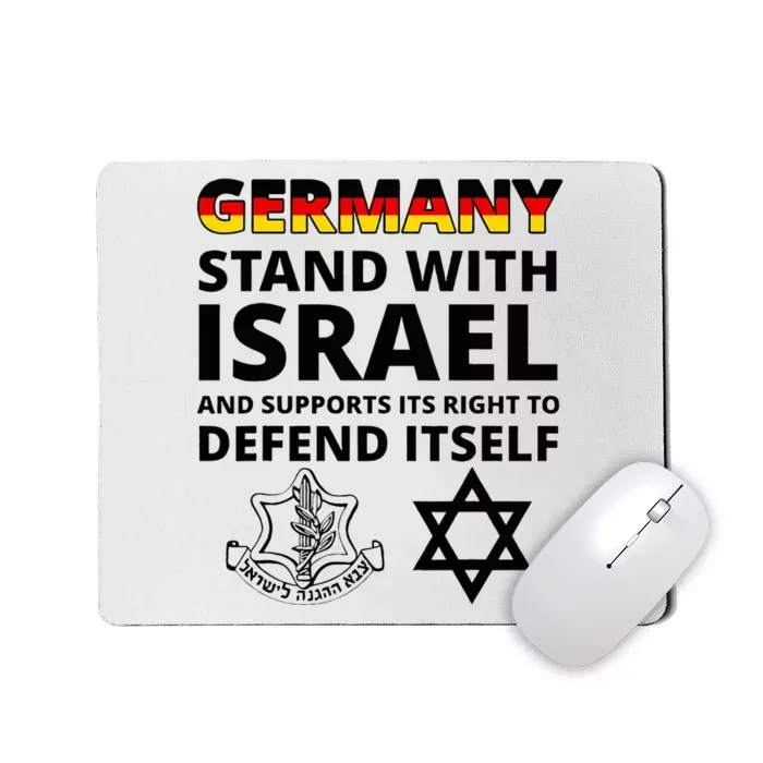 Germany Israel Deutsch with IDF Army Zava Zahal Shalom Tzhal Mousepad