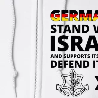 Germany Israel Deutsch with IDF Army Zava Zahal Shalom Tzhal Full Zip Hoodie