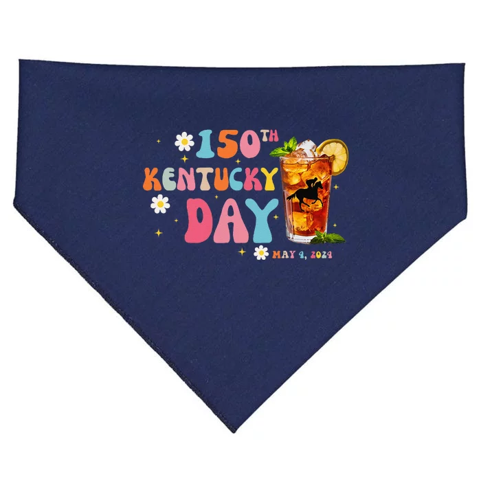 Groovy ItS Derby 150 Yall Horse Racing 150th Derby Day USA-Made Doggie Bandana