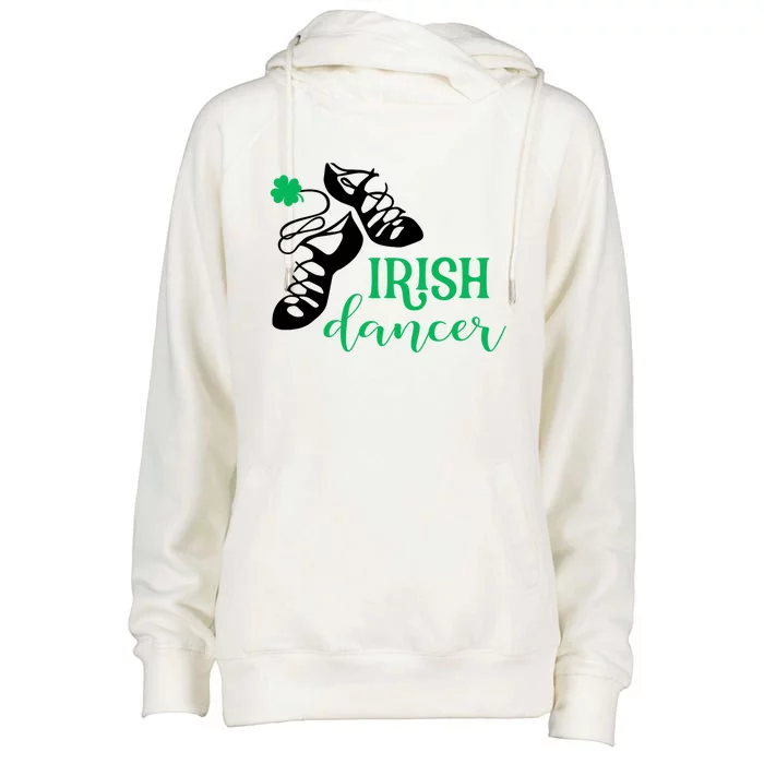 Girl Irish Dancer Irish Dance Girl Dancing Womens Funnel Neck Pullover Hood