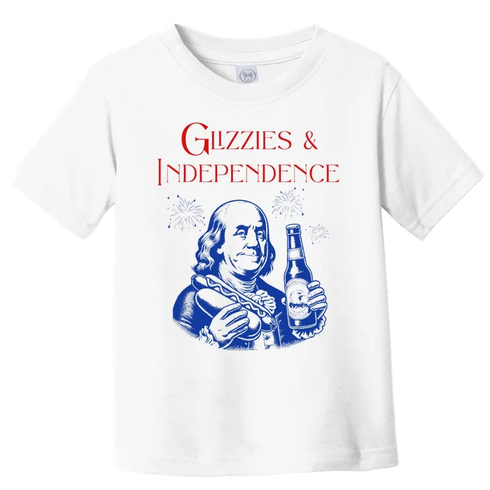 Glizzies & Independence Day Funny 4th Of July Toddler T-Shirt