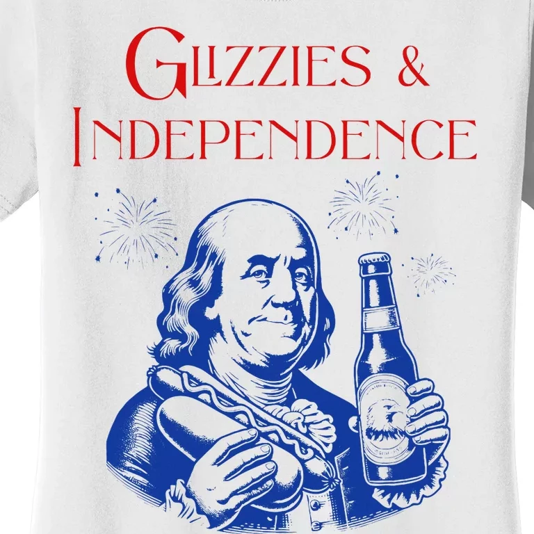 Glizzies & Independence Day Funny 4th Of July Women's T-Shirt