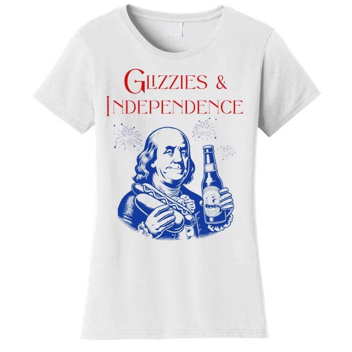 Glizzies & Independence Day Funny 4th Of July Women's T-Shirt