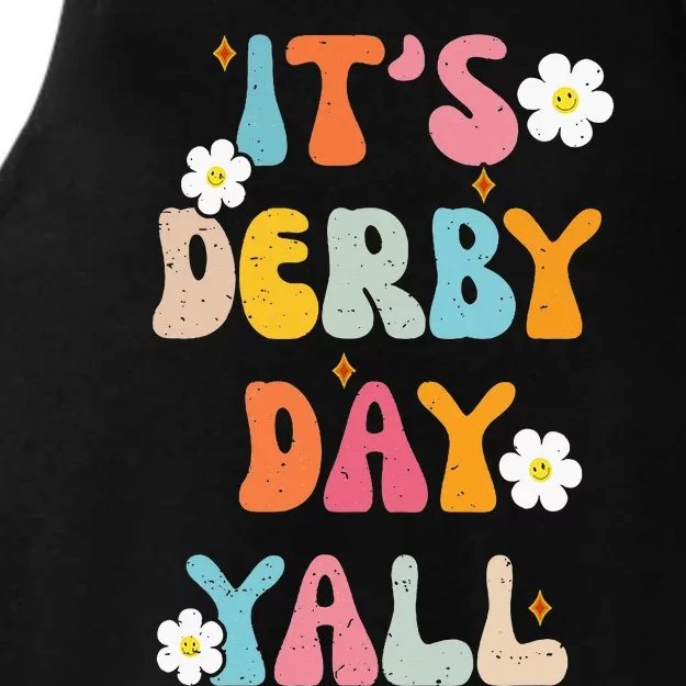 Groovy ItS Derby Day Yall Ky Derby Horse Ladies Tri-Blend Wicking Tank