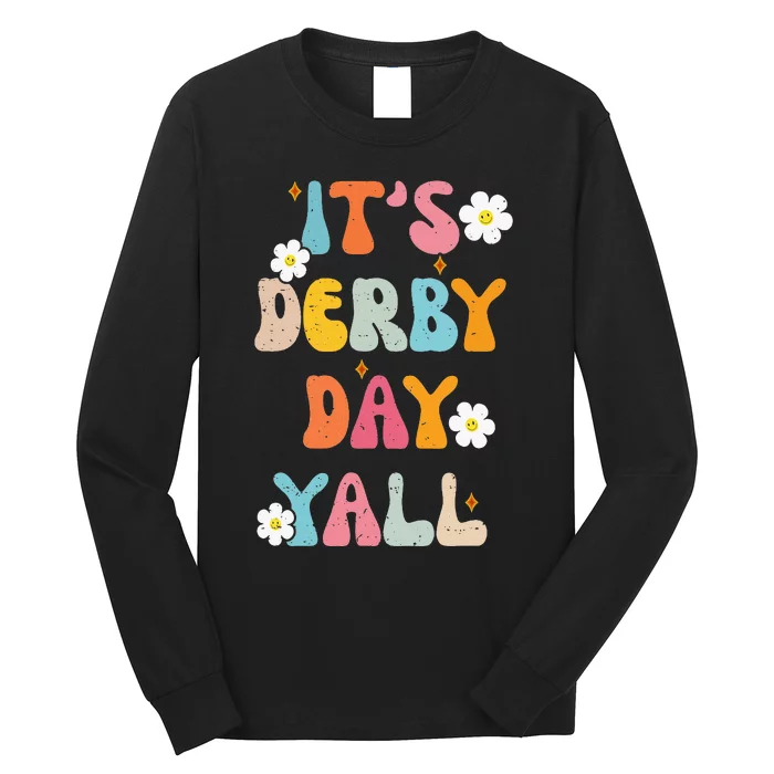 Groovy ItS Derby Day Yall Ky Derby Horse Long Sleeve Shirt