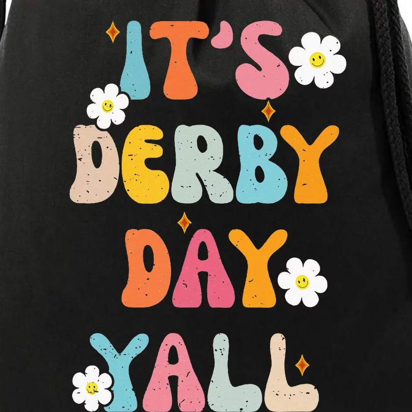 Groovy ItS Derby Day Yall Ky Derby Horse Drawstring Bag