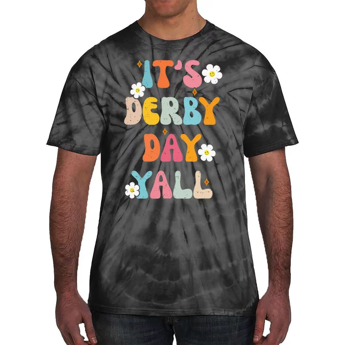 Groovy ItS Derby Day Yall Ky Derby Horse Tie-Dye T-Shirt