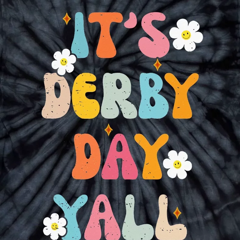 Groovy ItS Derby Day Yall Ky Derby Horse Tie-Dye T-Shirt