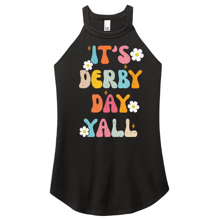 Groovy ItS Derby Day Yall Ky Derby Horse Women’s Perfect Tri Rocker Tank