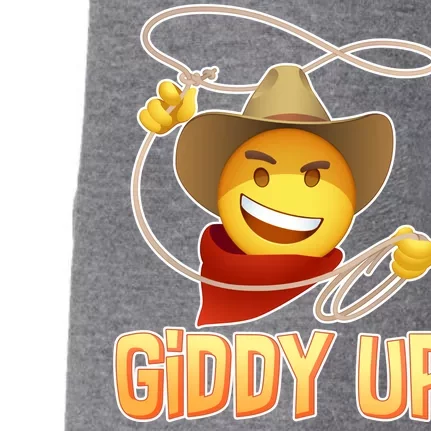 Giddy Up Cowboy Emoji Doggie 3-End Fleece Hoodie