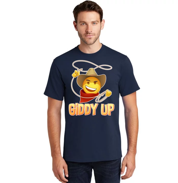 Giddy Up Cowboy Emoji Tall T-Shirt