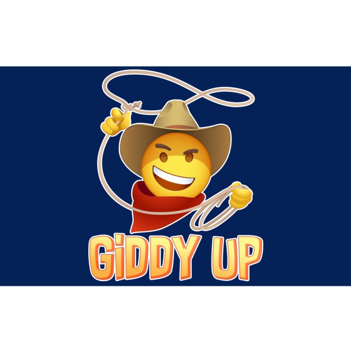 Giddy Up Cowboy Emoji Bumper Sticker