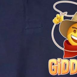 Giddy Up Cowboy Emoji Softstyle Adult Sport Polo