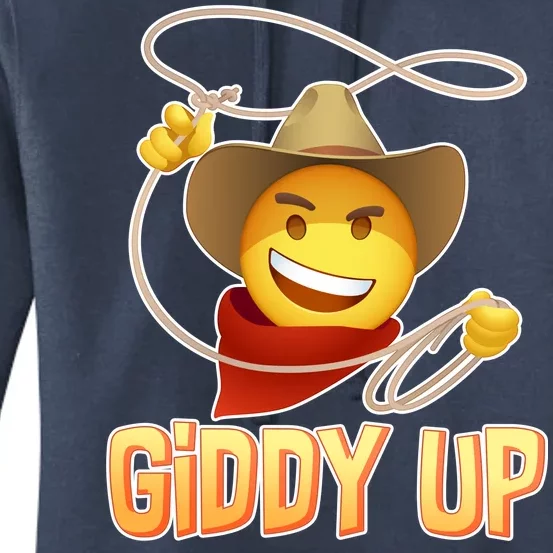 Giddy Up Cowboy Emoji Women's Pullover Hoodie